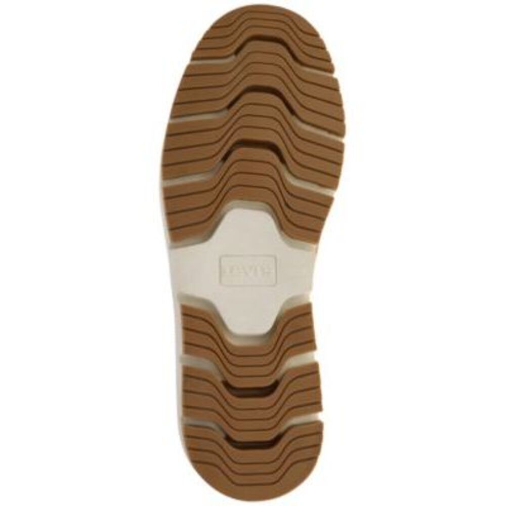 LEVI'S Mens Brown Pull Tab Removable Insole Dean Round Toe Wedge Boots Shoes 10 - Picture 4 of 4